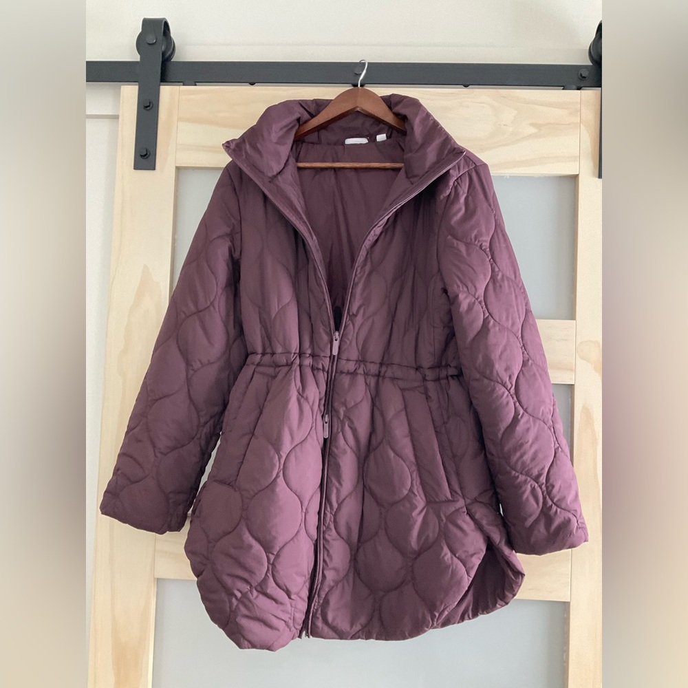 Zella Purple Quilted Jacket Medium - Picture 2 of 7